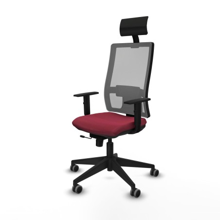 Office Chair with Headrest Piqueras y Crespo 1D066G1 Maroon