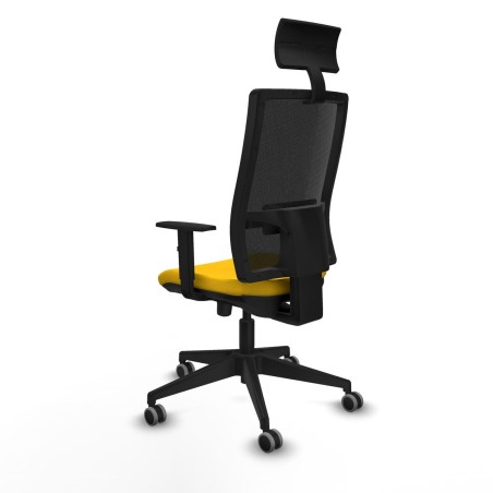 Office Chair with Headrest Piqueras y Crespo 1D066G1 Yellow
