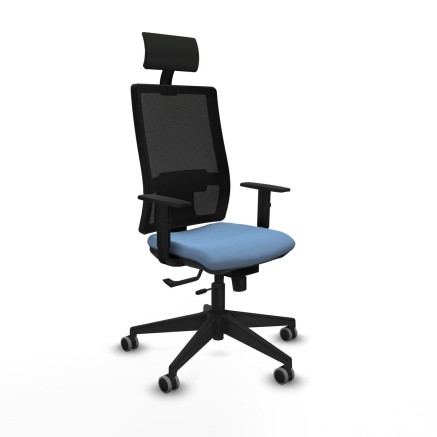 Bürostuhl mit Kopfstütze Piqueras y Crespo 1D066G1 Himmelsblau
