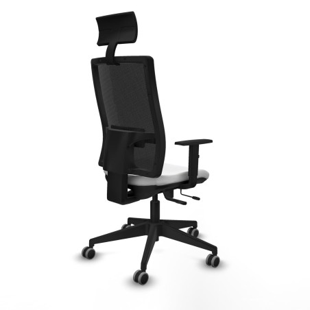 Chaise de Bureau avec Appui-tête Piqueras y Crespo 1D066G1 Blanc