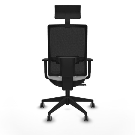 Chaise de Bureau avec Appui-tête Piqueras y Crespo 1D066G1 Blanc