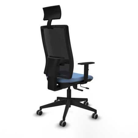 Bürostuhl mit Kopfstütze Piqueras y Crespo 1D066G1 Himmelsblau