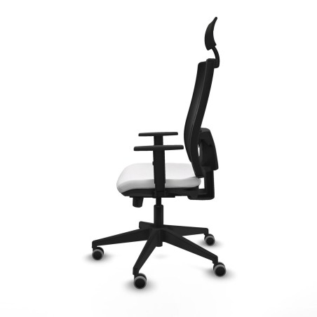 Chaise de Bureau avec Appui-tête Piqueras y Crespo 1D066G1 Blanc