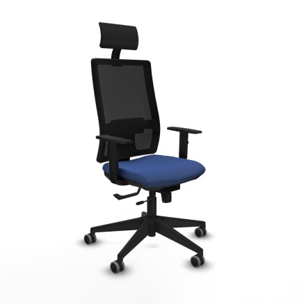 Bürostuhl mit Kopfstütze Piqueras y Crespo 1D066G1 Marineblau