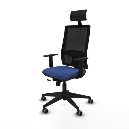 Bürostuhl mit Kopfstütze Piqueras y Crespo 1D066G1 Marineblau