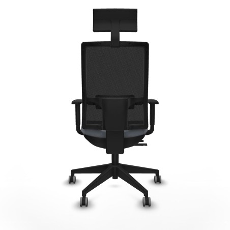 Sedia Ufficio con Poggiatesta Piqueras y Crespo 1D066G1 Grigio