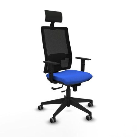 Bürostuhl mit Kopfstütze Piqueras y Crespo 1D066G1 Blau