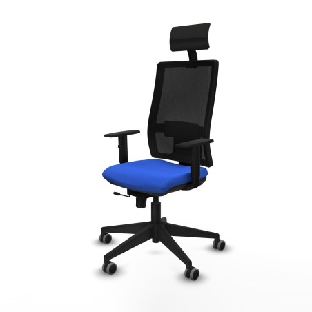 Bürostuhl mit Kopfstütze Piqueras y Crespo 1D066G1 Blau