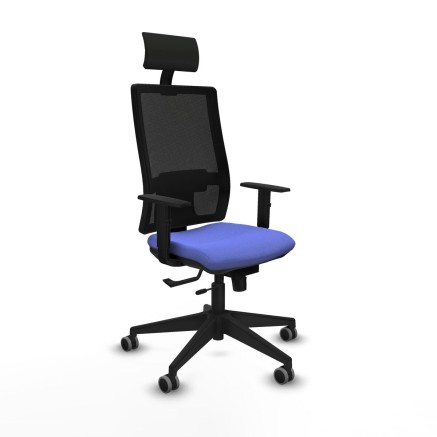 Chaise de Bureau avec Appui-tête Piqueras y Crespo 1D066G1 Bleu clair