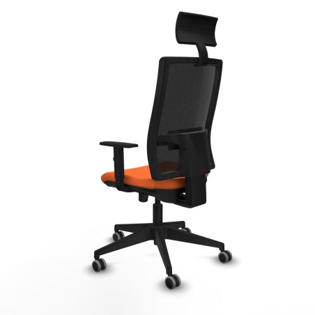 Office Chair with Headrest Piqueras y Crespo 1D066G1 Orange