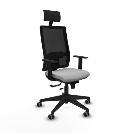 Chaise de Bureau avec Appui-tête Piqueras y Crespo 1D066G1 Gris clair