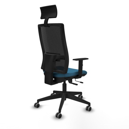 Sedia Ufficio con Poggiatesta Piqueras y Crespo 1D066G1 Verde petrolio