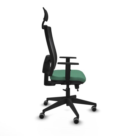 Chaise de Bureau avec Appui-tête Piqueras y Crespo 1D066G1 Vert émer 2