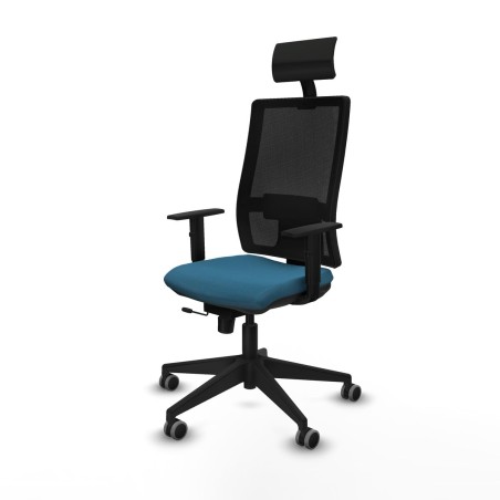 Sedia Ufficio con Poggiatesta Piqueras y Crespo 1D066G1 Verde petrolio