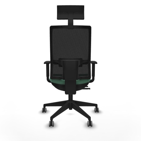 Sedia Ufficio con Poggiatesta Piqueras y Crespo 1D066G1 Verde Smeraldo