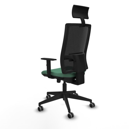 Sedia Ufficio con Poggiatesta Piqueras y Crespo 1D066G1 Verde Smeraldo