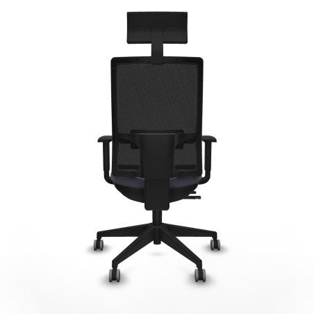 Office Chair with Headrest Piqueras y Crespo 1D066G1 Dark grey