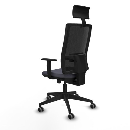 Chaise de Bureau avec Appui-tête Piqueras y Crespo 1D066G1 Gris fonc