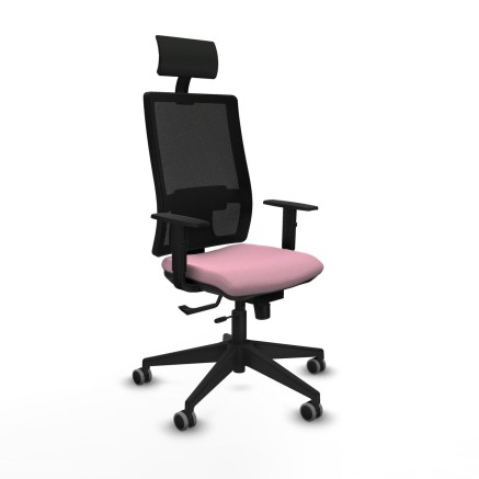 Bürostuhl mit Kopfstütze Piqueras y Crespo 1D066G1 Rosa