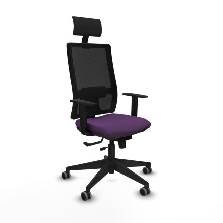 Sedia Ufficio con Poggiatesta Piqueras y Crespo 1D066G1 Viola
