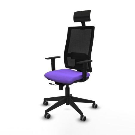 Sedia Ufficio con Poggiatesta Piqueras y Crespo 1D066G1 Lilla
