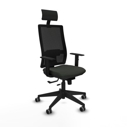 Bürostuhl mit Kopfstütze Piqueras y Crespo 1D066G1 Schwarz