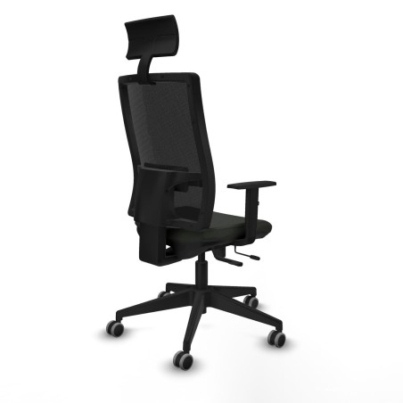 Office Chair with Headrest Piqueras y Crespo 1D066G1 Black