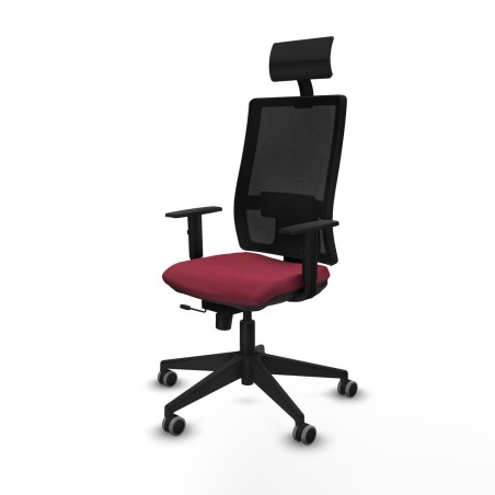 Office Chair with Headrest Piqueras y Crespo 1D066G1 Maroon