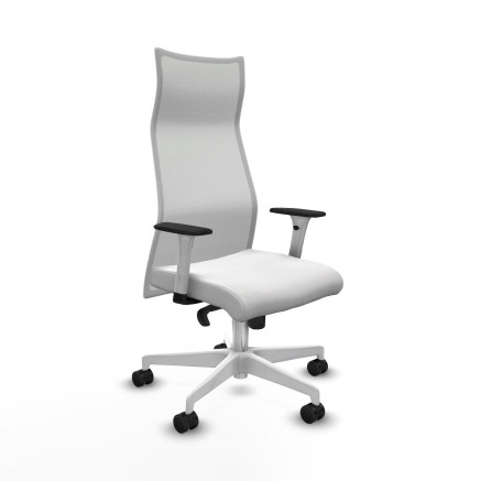 Chaise de Bureau Piqueras y Crespo B1B026N Blanc