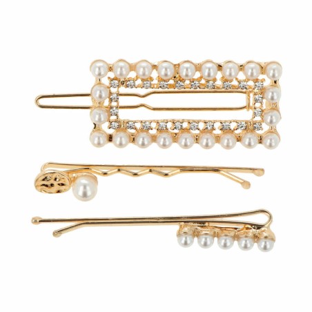 Chignon-Gabeln Inca  Gold Perlen 3 Stücke