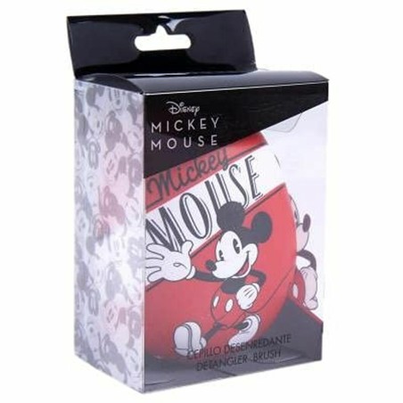 Knotenlösende Haarbürste Disney  Rot Mickey Mouse 7 x 9 x 4 cm
