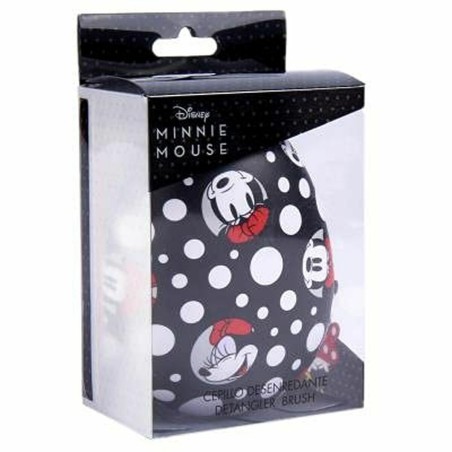 Brosse Démêlante Disney  Noir Minnie Mouse 7 x 9 x 4 cm