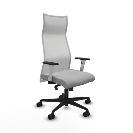 Chaise de Bureau Piqueras y Crespo B1B036N Gris clair