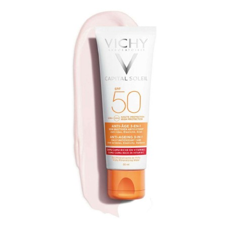 Sonnenschutzcreme für das Gesicht Vichy VCH00115 Spf 50 3 in 1 Anti-A