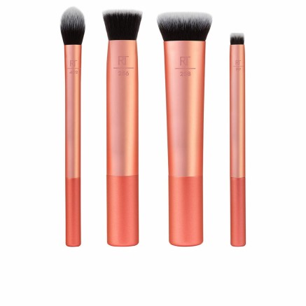 Set de Brochas de Maquillaje Real Techniques  Salmón 4 Piezas
