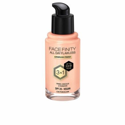 Base de Maquillaje Cremosa Max Factor Face Finity All Day Flawless 3 e