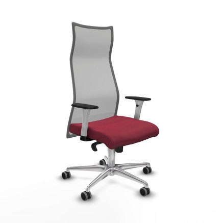 Sedia da Ufficio Albacete Piqueras y Crespo B1B086G Rosso Granato