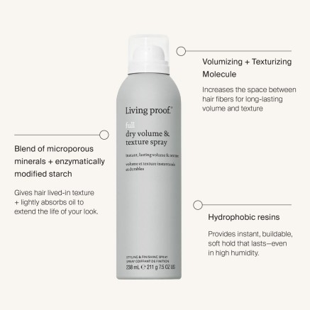 Spray para Dar Volumen Living Proof Full 238 ml Texturizador 2