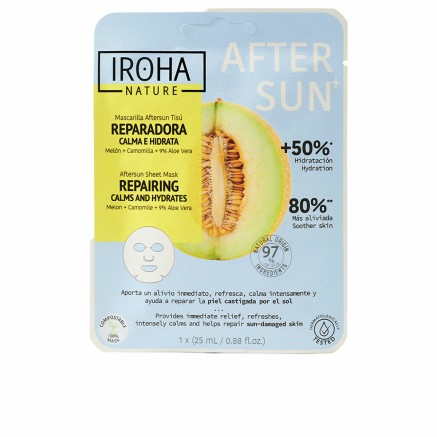Mascarilla Facial Iroha Repairing calms and hydrates Melón (1 unidad)