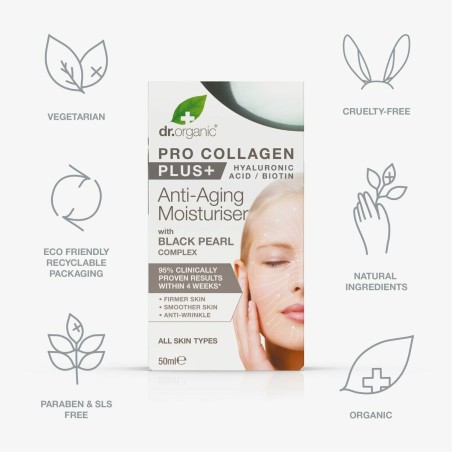 Facial Cream Dr.Organic Pro Anti-ageing 50 ml