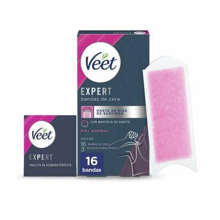 Strisce Depilatorie Corpo Veet Expert Ascelle (16 Unità) 2