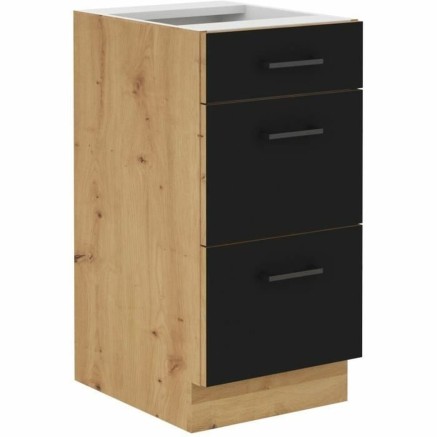 Kitchen furniture Black noir Matte back 40 cm 2