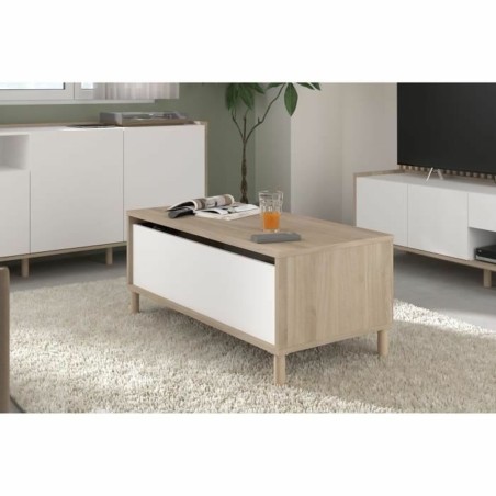 Tavolino alzabile Parisot Bianco 100 x 50 x 43,6 cm