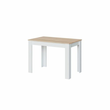 Dining Table LILIAN White Brown Wood 109 x 67 x 78 cm