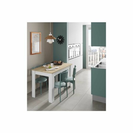 Esstisch LILIAN Weiß Braun Holz 109 x 67 x 78 cm