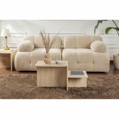 Table Basse Harmony Beige 80 x 40 x 40 cm