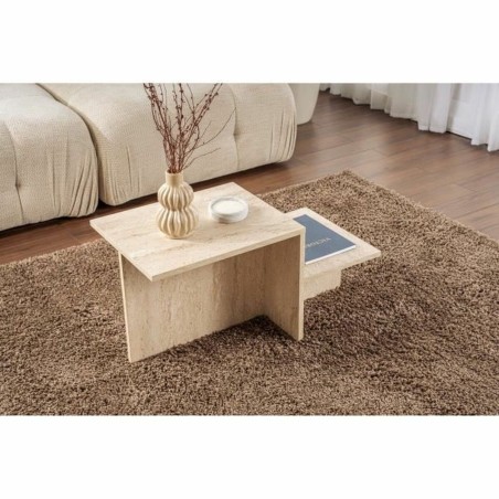 Table Basse Harmony Beige 80 x 40 x 40 cm
