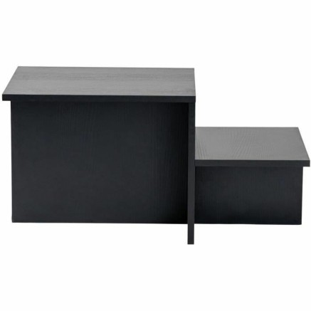 Table Basse Harmony Noir 80 x 40 x 40 cm 2