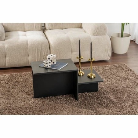Table Basse Harmony Noir 80 x 40 x 40 cm
