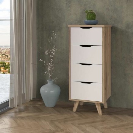 Cassettiera Vankka Rovere 45 x 42 x 108 cm 45 x 108,7 x 42 cm 2